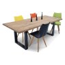 Thor Oak Dining Table With Metal Leg