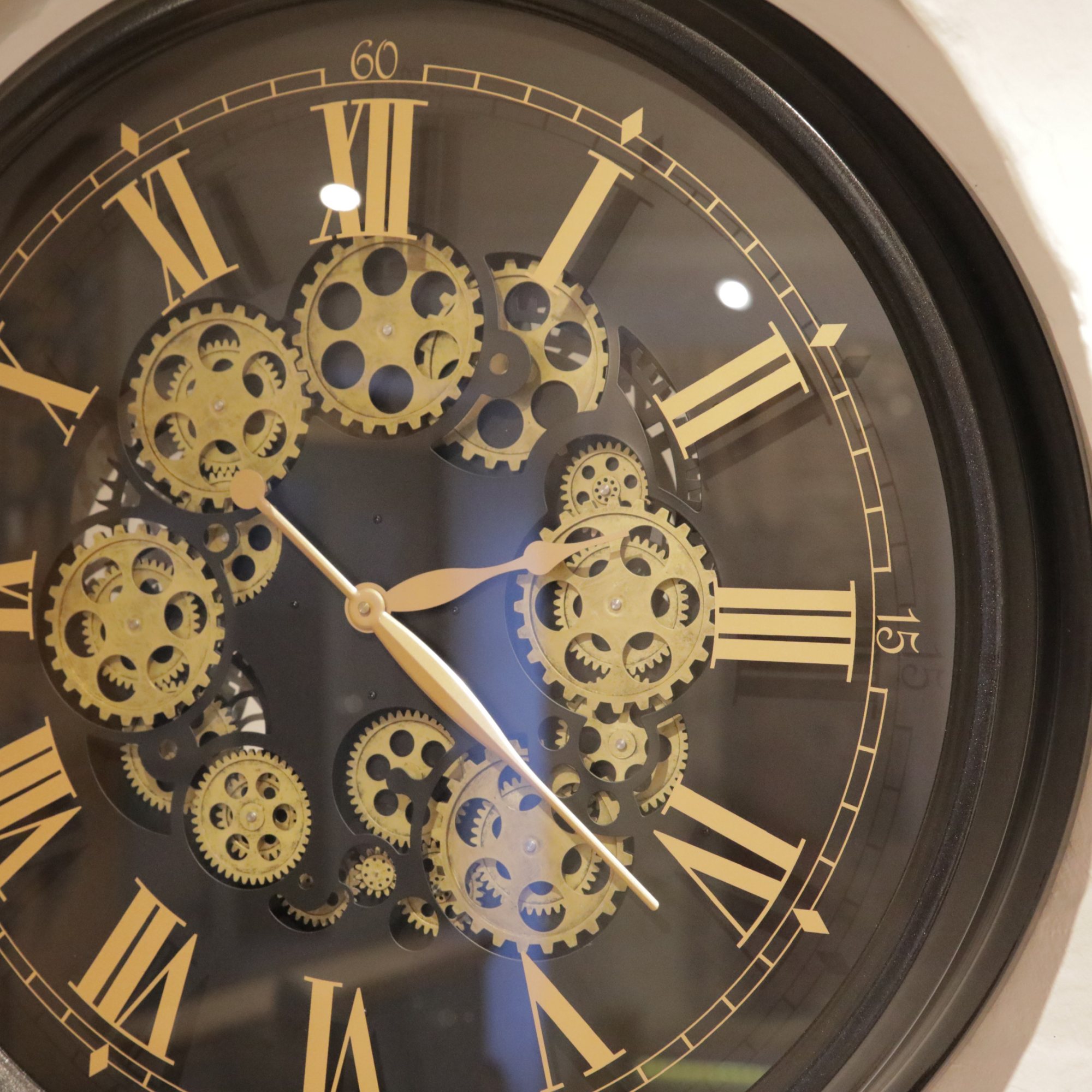 Large Moving Gear Clock London Road Furniture