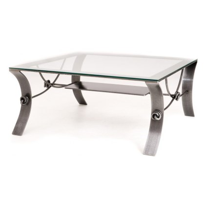 Artisan Coffee Table with Glass Top Artisan Coffee Table with Glass Top