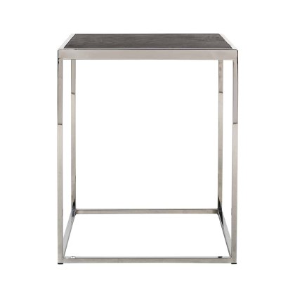 Blackbone Silver 50x50 Side Table