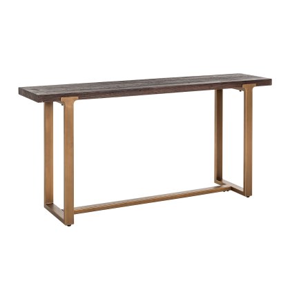 Cromford Mill Brushed Gold Wall Table Cromford Mill Brushed Gold Wall Table