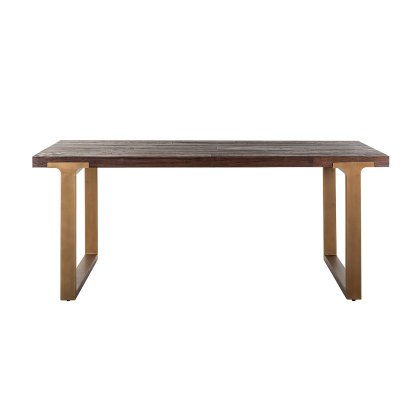 Cromford Mill Brushed Gold Dining Table