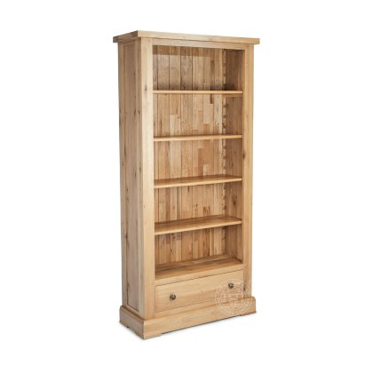 Reims Tall Wide Oak Bookcase