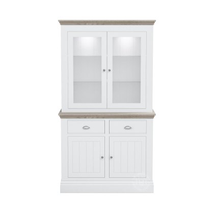 Atlantic Small Dresser with Full Glazed Doors & Shelves Atlantic Small Dresser with Full Glazed Doors & Shelves