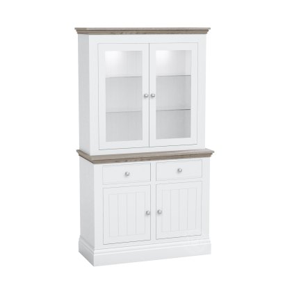 Atlantic Small Dresser with Full Glazed Doors & Shelves