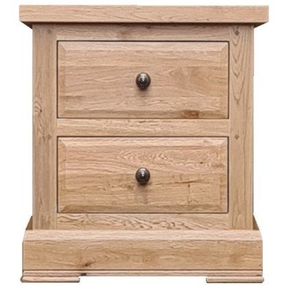 Reims 2 Drawer Oak Bedside