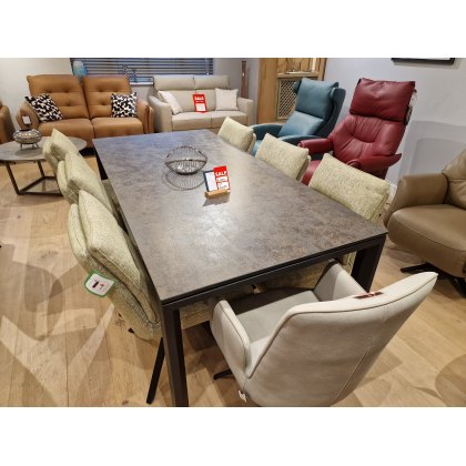 Ceramic extending dining table