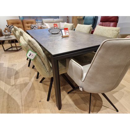 Ceramic extending dining table
