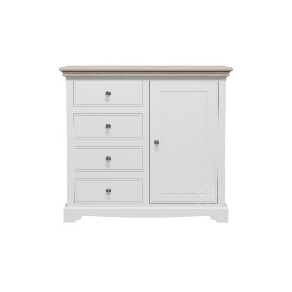 Willow 1 Door 4 Drawer Small Sideboard Willow 1 Door 4 Drawer Small Sideboard