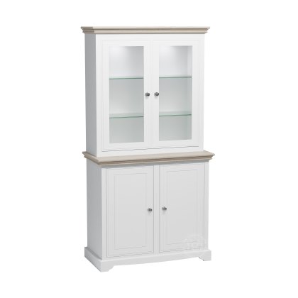 Willow Small Dresser with Full Glazed Door & Shelves