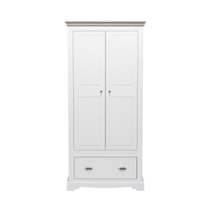 Willow 2 Door Small Wardrobe with 1 Drawer