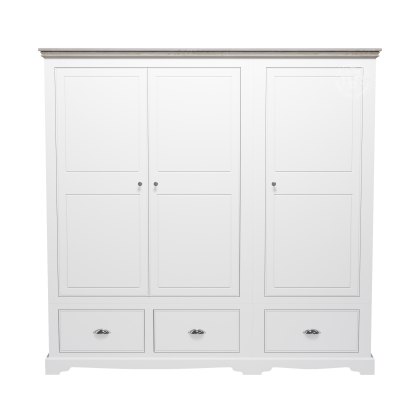 Willow 3 Door Large Wardrobe (Optional Drawers)