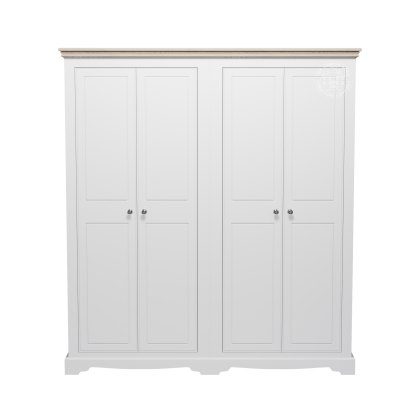Willow 4 Door Small Wardrobe (Optional Drawers)