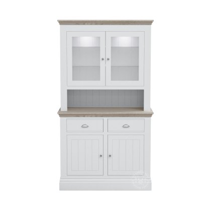 Atlantic Small Dresser with Glazed Doors & Shelves Atlantic Small Dresser with Glazed Doors & Shelves