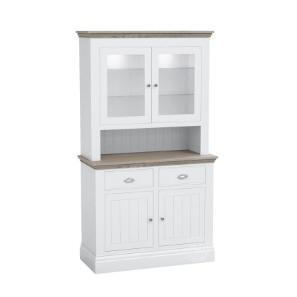 Atlantic Small Dresser with Glazed Doors & Shelves