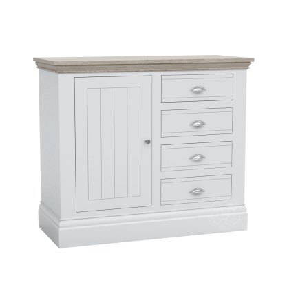 Atlantic Small 1 Door 4 Drawer Sideboard