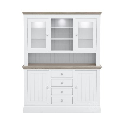 Atlantic Medium Dresser with Glazed Doors & Shelves Atlantic Medium Dresser with Glazed Doors & Shelves