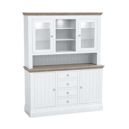 Atlantic Medium Dresser with Glazed Doors & Shelves