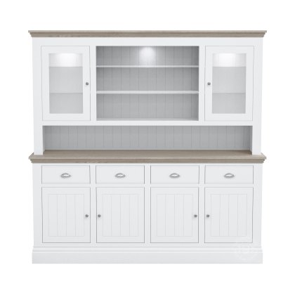 Atlantic Large Dresser with Glazed Doors & Shelves Atlantic Large Dresser with Glazed Doors & Shelves