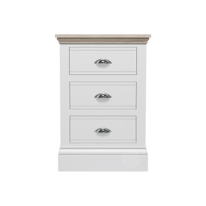 Atlantic 3 Drawer Bedside