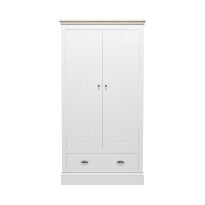 Atlantic 2 Door Narrow Wardrobe with 1 Drawer