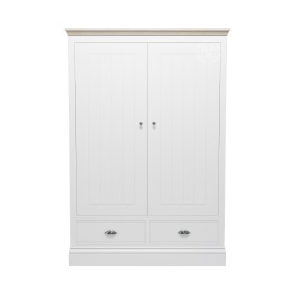 Atlantic 2 Door Wide Wardrobe With 2 Drawers