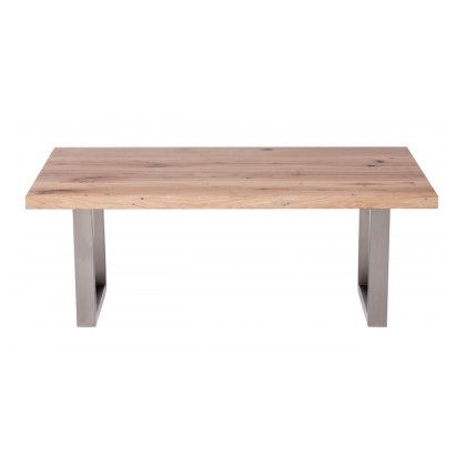 Thor Oak Coffee Table With Metal Leg