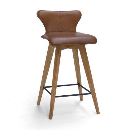 Luna Bar Stool with Wooden Legs Luna Bar Stool with Wooden Legs