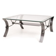 Artisan Coffee Table with Glass Top
