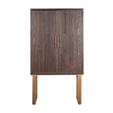 Cromford Mill Brushed Gold 2 Door Wall Cabinet