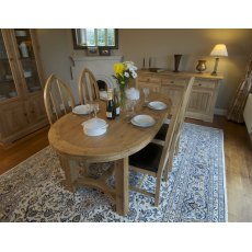 Reims Oval Extending Oak Dining Table