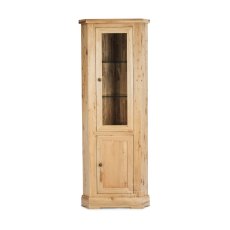 Reims Oak Corner Glazed Display Cabinet Reims Oak Corner Glazed Display Cabinet