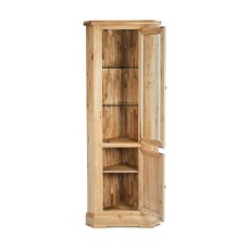 Reims Oak Corner Glazed Display Cabinet
