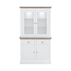 Atlantic Small Dresser with Full Glazed Doors & Shelves Atlantic Small Dresser with Full Glazed Doors & Shelves
