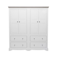 Willow 4 Door Small Wardrobe (Optional Drawers)