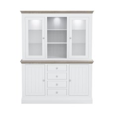 Atlantic Medium Dresser with Full Glazed Doors & Shelves Atlantic Medium Dresser with Full Glazed Doors & Shelves