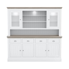 Atlantic Large Dresser with Glazed Doors & Shelves Atlantic Large Dresser with Glazed Doors & Shelves