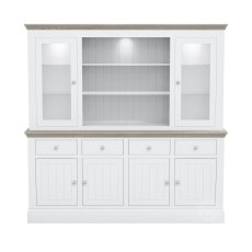 Atlantic Large Dresser with Full Glazed Doors & Shelves Atlantic Large Dresser with Full Glazed Doors & Shelves