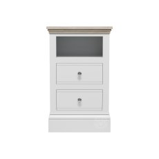 Atlantic 2 Drawer Open Shelf Bedside Atlantic 2 Drawer Open Shelf Bedside