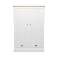 Atlantic 2 Door Wide Wardrobe With 2 Drawers Atlantic 2 Door Wide Wardrobe With 2 Drawers
