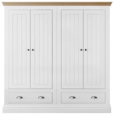 Atlantic 4 Door Narrow Wardrobe