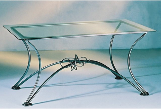 Tangle Coffee Table With Glass Top