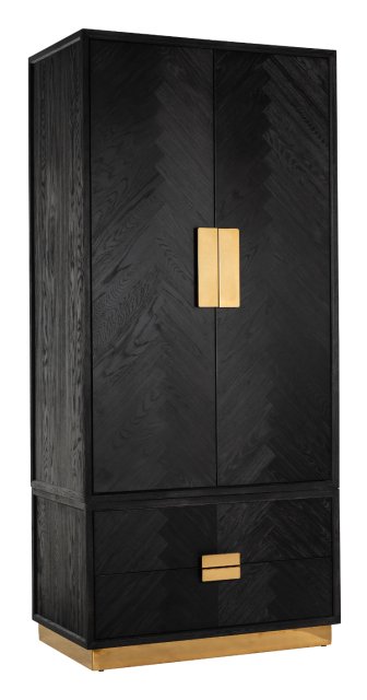 Blackbone Gold 2 Door 2 Drawer Linen Cupboard