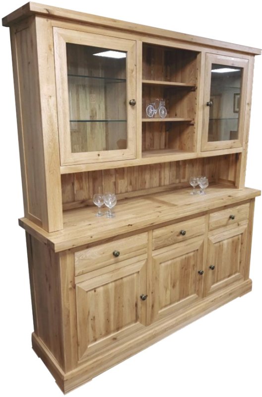 London Road Reims Large Glazed Oak Dresser