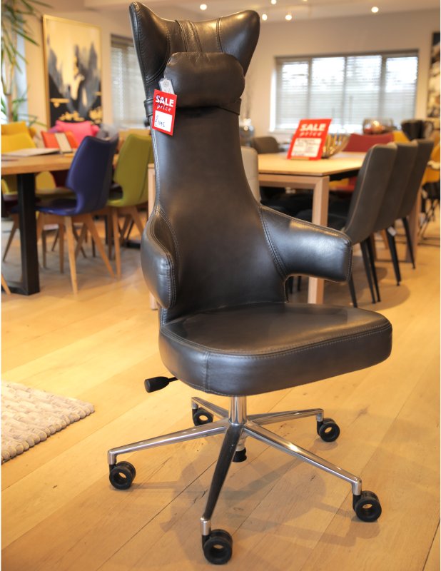 Fama Fama Siddy Leather Office Chair with Anaconda Back