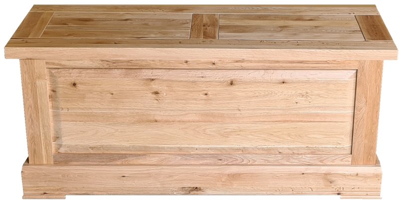 London Road Reims Oak Blanket Box