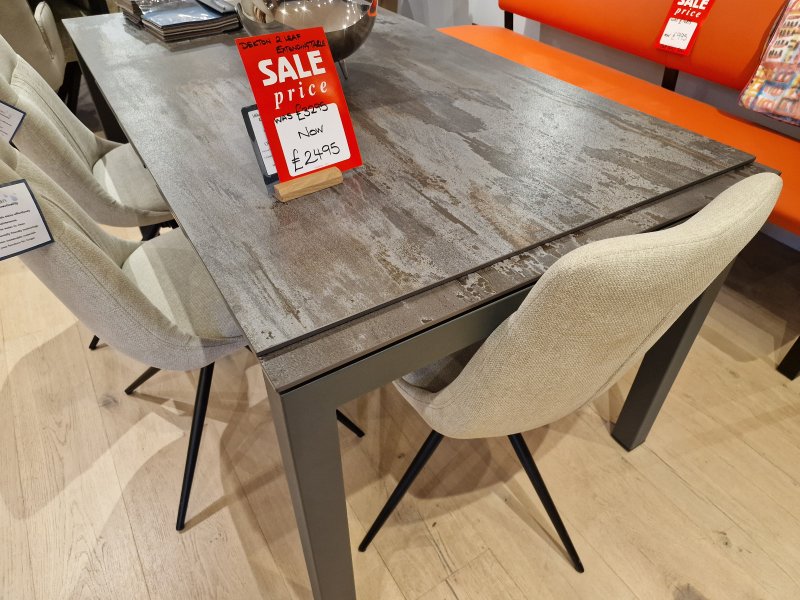 Dekton ceramic extending dining table