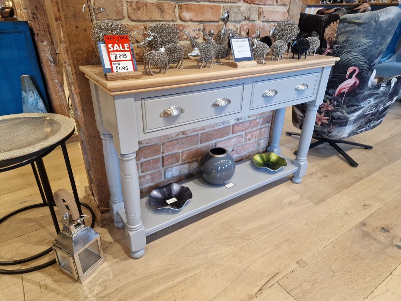 Painted console table