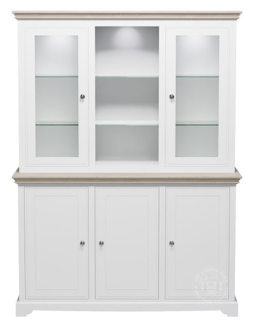 Willow Medium Dresser with Full Glazed Doors &amp; Shelves