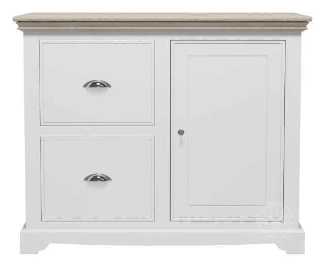 Willow 2 Drawer 1 Door Filing Cabinet